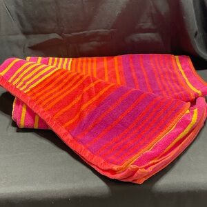 Vibrant Striped Beach Towel